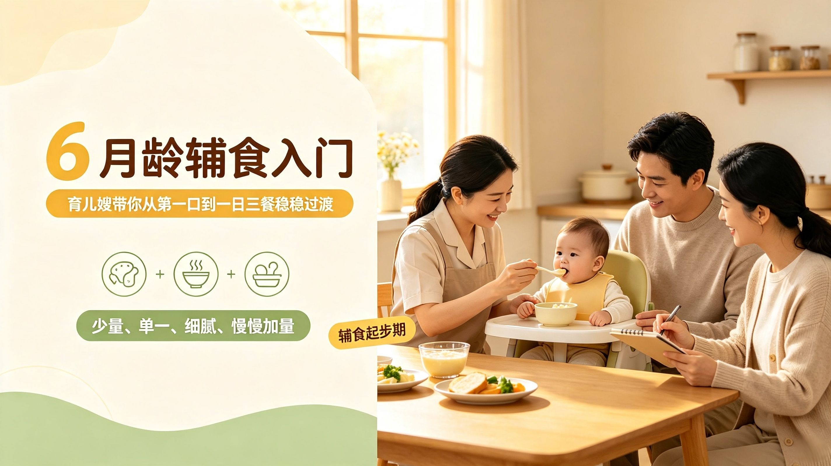 6月龄辅食入门